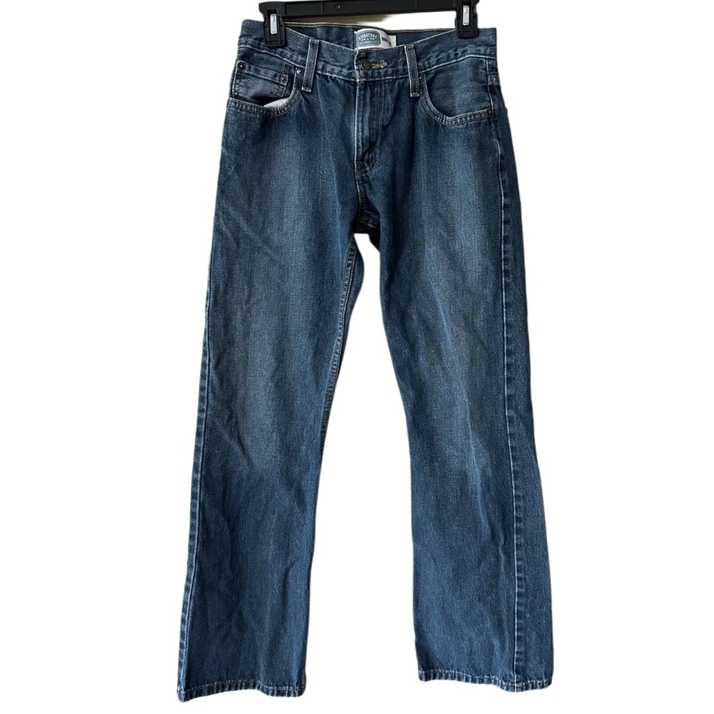 Signature by Levi Strauss Mens Straight Jeans Blue